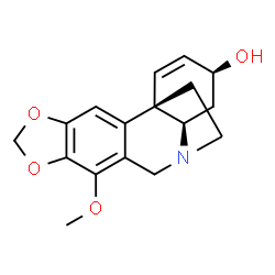 ChemSpider 2D Image | (3beta)-7-Methoxy-1,2-didehydrocrinan-3-ol | C17H19NO4