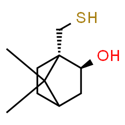 ChemSpider 2D Image | (1S,2S)-7,7-Dimethyl-1-(sulfanylmethyl)bicyclo[2.2.1]heptan-2-ol | C10H18OS