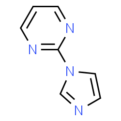ChemSpider 2D Image | 2-(1H-Imidazol-1-yl)pyrimidine | C7H6N4