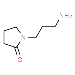 ChemSpider 2D Image | 1-(3-Aminopropyl)-2-pyrrolidone | C7H14N2O