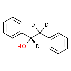ChemSpider 2D Image | (1S)-1,2-Diphenyl(~2~H_3_)ethanol | C14H11D3O
