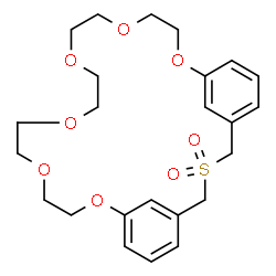 ChemSpider 2D Image | 10,13,16,19,22,25-Hexaoxa-3-thiatricyclo[24.3.1.1~5,9~]hentriaconta-1(30),5(31),6,8,26,28-hexaene 3,3-dioxide | C24H32O8S