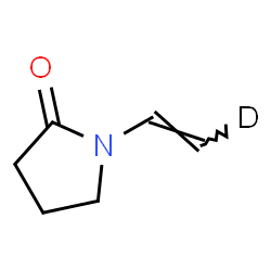ChemSpider 2D Image | 1-[(E)-(2-~2~H_1_)Vinyl]-2-pyrrolidinone | C6H8DNO