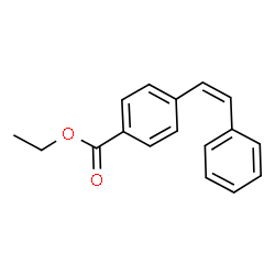 ChemSpider 2D Image | Ethyl 4-[(Z)-2-phenylvinyl]benzoate | C17H16O2