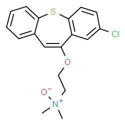 ChemSpider 2D Image | {2-[(8-Chlorodibenzo[b,f]thiepin-10-yl)oxy]ethyl}dimethylamine oxide | C18H18ClNO2S