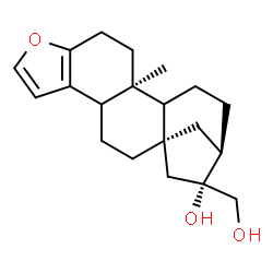 ChemSpider 2D Image | (1S,12S,16R,17R)-17-(Hydroxymethyl)-12-methyl-8-oxapentacyclo[14.2.1.0~1,13~.0~4,12~.0~5,9~]nonadeca-5(9),6-dien-17-ol | C20H28O3