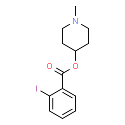 ChemSpider 2D Image | 1-Methyl-4-piperidinyl 2-iodobenzoate | C13H16INO2