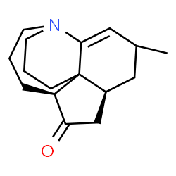 ChemSpider 2D Image | (6S,9S)-4-Methyl-13-azatetracyclo[7.7.0.0~1,6~.0~2,13~]hexadec-2-en-8-one | C16H23NO
