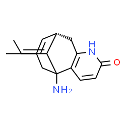ChemSpider 2D Image | (9S,13E)-1-Amino-13-ethylidene-11-methyl-6-azatricyclo[7.3.1.0~2,7~]trideca-2(7),3,10-trien-5-one | C15H18N2O