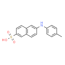 ChemSpider 2D Image | 6-p-Toluidino-2-naphthalenesulfonic acid | C17H15NO3S