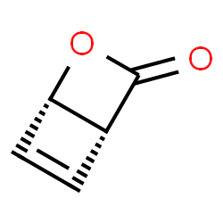 ChemSpider 2D Image | (1S,4R)-2-Oxabicyclo[2.2.0]hex-5-en-3-one | C5H4O2