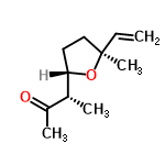 InChI=1/C11H18O2/c1-5-11(4)7-6-10(13-11)8(2)9(3)12/h5,8,10H,1,6-7H2,2-4H3/t8-,10+,11-/m1/s1