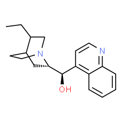 ChemSpider 2D Image | (3xi,8alpha,9R)-10,11-Dihydrocinchonan-9-ol | C19H24N2O