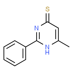 ChemSpider 2D Image | 6-methyl-2-phenylpyrimidine-4-thiol | C11H10N2S