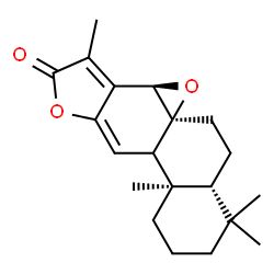 ChemSpider 2D Image | (5beta,9xi,10alpha,14beta)-8,14:12,16-Diepoxyabieta-11,13(15)-dien-16-one | C20H26O3