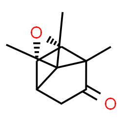 ChemSpider 2D Image | (2S,4R)-5,8,8-Trimethyl-3-oxatricyclo[3.2.1.0~2,4~]octan-6-one | C10H14O2