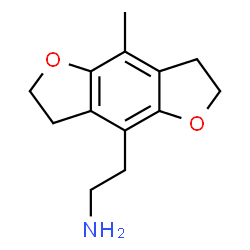 ChemSpider 2D Image | 2-(8-Methyl-2,3,6,7-tetrahydrofuro[2,3-f][1]benzofuran-4-yl)ethanamine | C13H17NO2