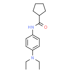 ChemSpider 2D Image | N-[4-(Diethylamino)phenyl]cyclopentanecarboxamide | C16H24N2O
