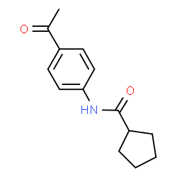 ChemSpider 2D Image | N-(4-Acetylphenyl)cyclopentanecarboxamide | C14H17NO2