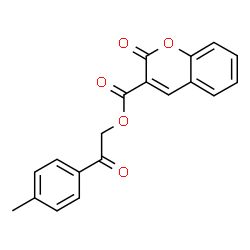 ChemSpider 2D Image | 2-(4-Methylphenyl)-2-oxoethyl 2-oxo-2H-chromene-3-carboxylate | C19H14O5