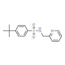 ChemSpider 2D Image | 4-tert-Butyl-N-pyridin-2-ylmethyl-benzenesulfonamide | C16H20N2O2S