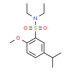 ChemSpider 2D Image | N,N-Diethyl-5-isopropyl-2-methoxybenzenesulfonamide | C14H23NO3S
