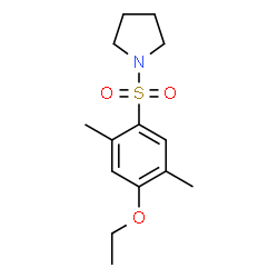 ChemSpider 2D Image | 1-[(4-Ethoxy-2,5-dimethylphenyl)sulfonyl]pyrrolidine | C14H21NO3S