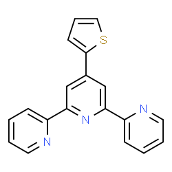 ChemSpider 2D Image | 4'-(2-Thienyl)-2,2':6',2''-terpyridine | C19H13N3S