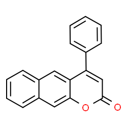 ChemSpider 2D Image | 4-Phenyl-2H-benzo[g]chromen-2-one | C19H12O2