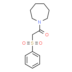 ChemSpider 2D Image | 1-Azepan-1-yl-2-benzenesulfonyl-ethanone | C14H19NO3S