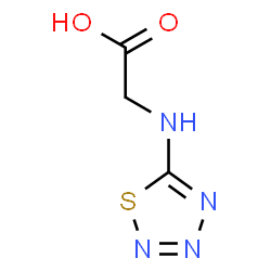 ChemSpider 2D Image | N-1,2,3,4-Thiatriazol-5-ylglycine | C3H4N4O2S