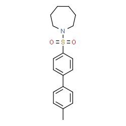 ChemSpider 2D Image | 1-[(4'-Methyl-4-biphenylyl)sulfonyl]azepane | C19H23NO2S
