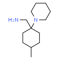 ChemSpider 2D Image | 1-[4-Methyl-1-(1-piperidinyl)cyclohexyl]methanamine | C13H26N2