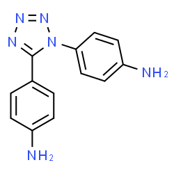 ChemSpider 2D Image | 4,4'-(1H-Tetrazole-1,5-diyl)dianiline | C13H12N6