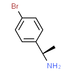 ChemSpider 2D Image | (1R)-1-(4-Bromophenyl)ethanamine | C8H10BrN