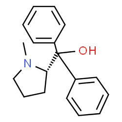 ChemSpider 2D Image | alpha,alpha-Diphenyl-N-methyl-L-prolinol | C18H21NO