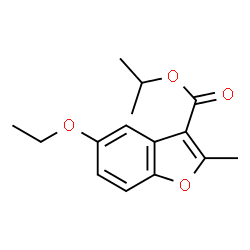 ChemSpider 2D Image | Isopropyl 5-ethoxy-2-methyl-1-benzofuran-3-carboxylate | C15H18O4