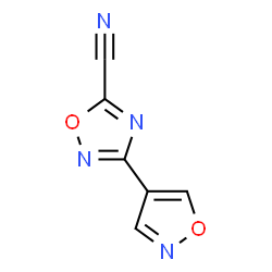 ChemSpider 2D Image | 3-(1,2-Oxazol-4-yl)-1,2,4-oxadiazole-5-carbonitrile | C6H2N4O2