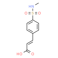 ChemSpider 2D Image | (2E)-3-[4-(Methylsulfamoyl)phenyl]acrylic acid | C10H11NO4S