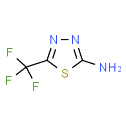 ChemSpider 2D Image | 2-Amino-5-trifluoromethyl-1,3,4-thiadiazole | C3H2F3N3S