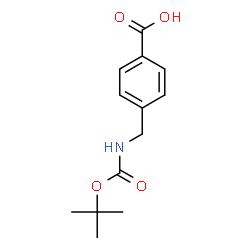 ChemSpider 2D Image | 4-(Boc-aminomethyl)benzoic acid | C13H17NO4