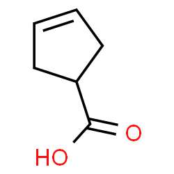 ChemSpider 2D Image | 3-Cyclopentenecarboxylic Acid | C6H8O2