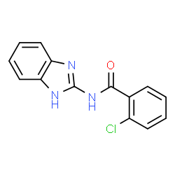 ChemSpider 2D Image | N-(1H-Benzimidazol-2-yl)-2-chlorobenzamide | C14H10ClN3O