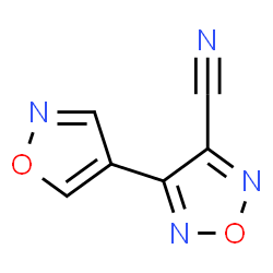 ChemSpider 2D Image | 4-(1,2-Oxazol-4-yl)-1,2,5-oxadiazole-3-carbonitrile | C6H2N4O2