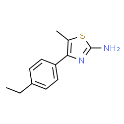 ChemSpider 2D Image | 4-(4-Ethylphenyl)-5-methylthiazol-2-amine | C12H14N2S