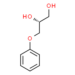 ChemSpider 2D Image | (2R)-3-Phenoxy-1,2-propanediol | C9H12O3