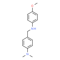ChemSpider 2D Image | N-[4-(dimethylamino)benzyl]-N-(4-methoxyphenyl)amine | C16H20N2O