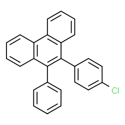 ChemSpider 2D Image | 9-(4-Chlorophenyl)-10-phenylphenanthrene | C26H17Cl