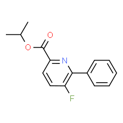 ChemSpider 2D Image | Isopropyl 5-fluoro-6-phenyl-2-pyridinecarboxylate | C15H14FNO2