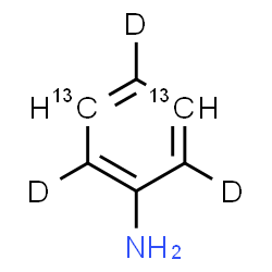 ChemSpider 2D Image | (3,5-~13~C_2_,2,4,6-~2~H_3_)Aniline | C413C2H4D3N